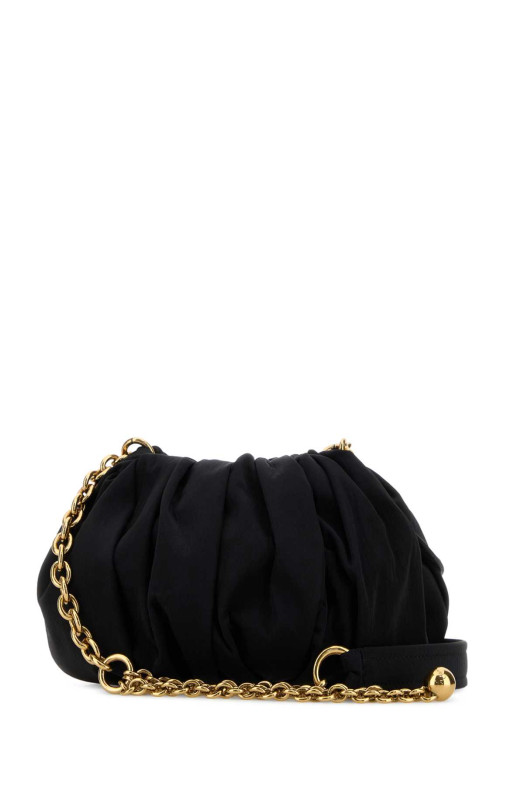 Black canvas ChloÃ© PlissÃ© shoulder bag CHLOE (CH26US765S25)