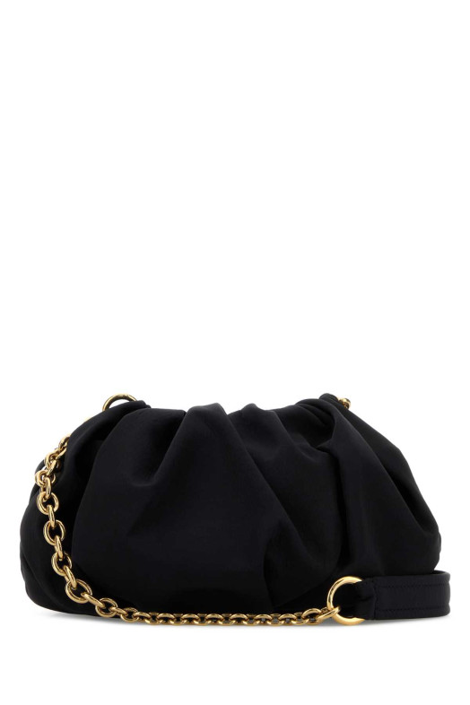 Black canvas ChloÃ© PlissÃ© shoulder bag CHLOE (CH26US765S25)