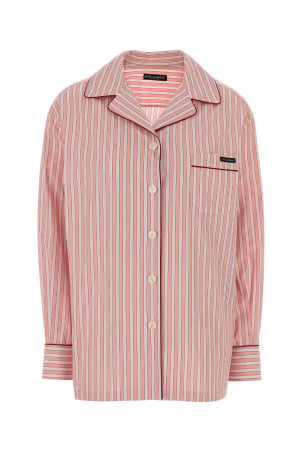 Embroidered poplin oversize shirt DOLCE & GABBANA (F5U28TFR517)