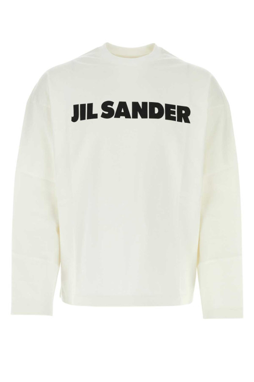 White cotton t-shirt Black JIL SANDER (J22GC0136J45148)