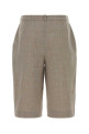 Melange dove grey wool blend Ray bermuda shorts Beige LOULOU DE SAISON (RAY)