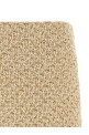 Denim-effect tweed skirt Gold