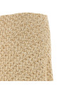 Denim-effect tweed skirt Gold
