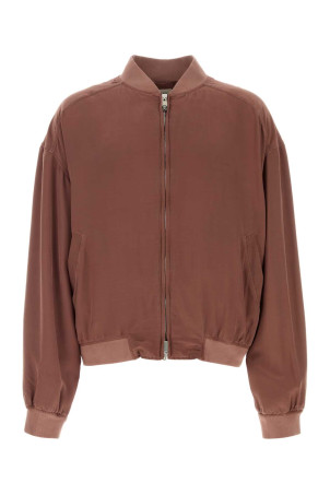 Antiqued pink silk bomber jacket VERSACE (10248901A18101)