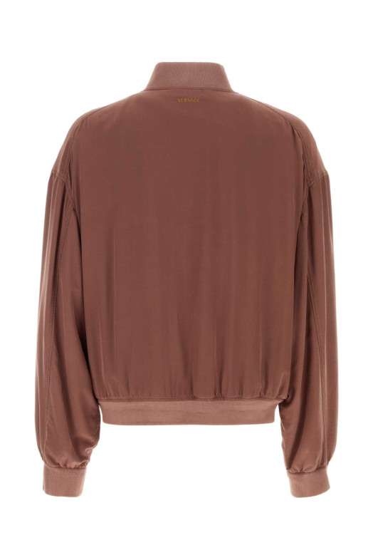 Бомбер из шелка цвета «антик» от VERSACE (10248901A18101)