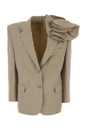 Beige wool blend blazer Beige MAGDA BUTRYM (154526)