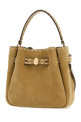Beige suede bucket bag Blue TORY BURCH (183173)