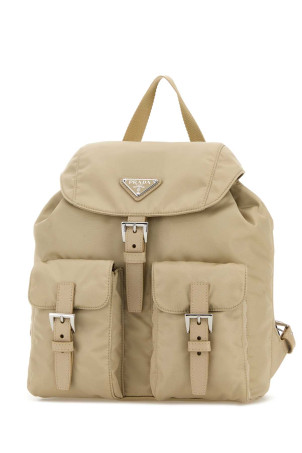 Sand Re-nylon small backpack PRADA (1BZ677RV44)