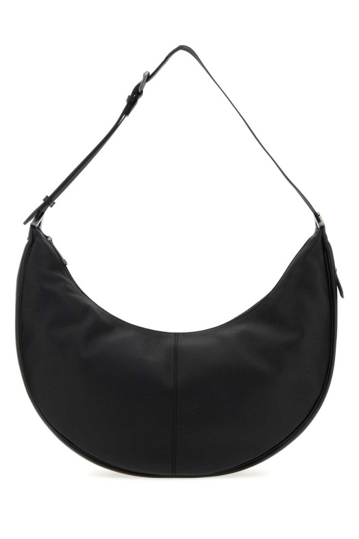 Black leather shopping bag FENDI (7VA691ASIH)