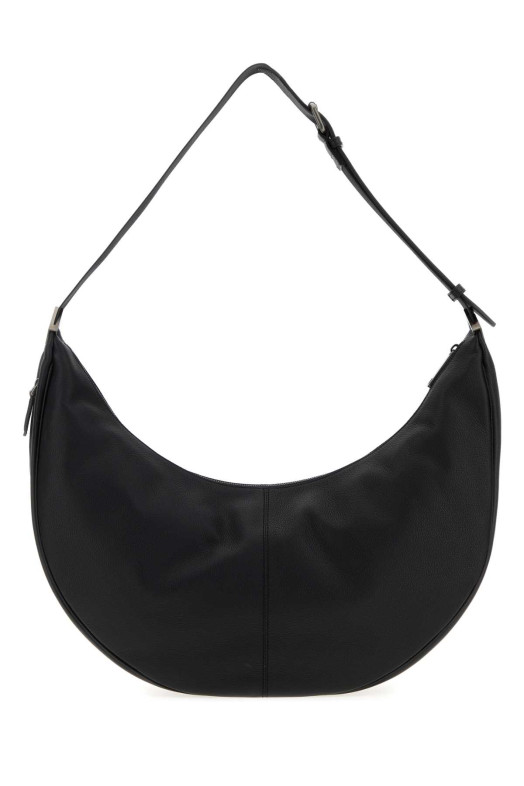 Black leather shopping bag FENDI (7VA691ASIH)