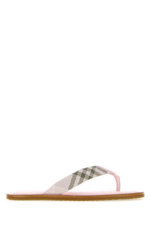 Embroidered fabric thong slippers BURBERRY (8123026)