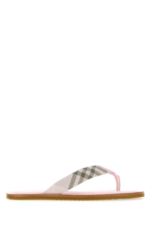 Embroidered fabric thong slippers BURBERRY (8123026)