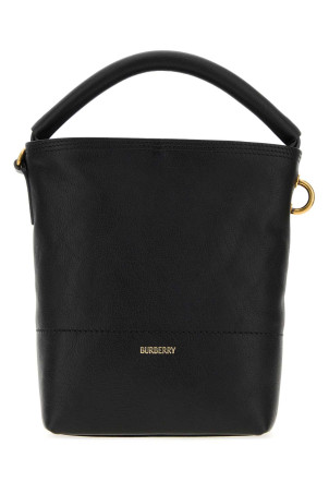 Black leather handbag Black BURBERRY (8123594)