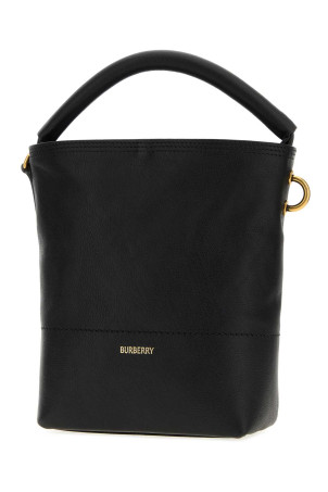 Black leather handbag Black BURBERRY (8123594)