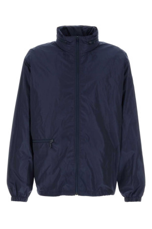 Navy blue nylon windbreaker SAINT LAURENT (860695Y1N40)