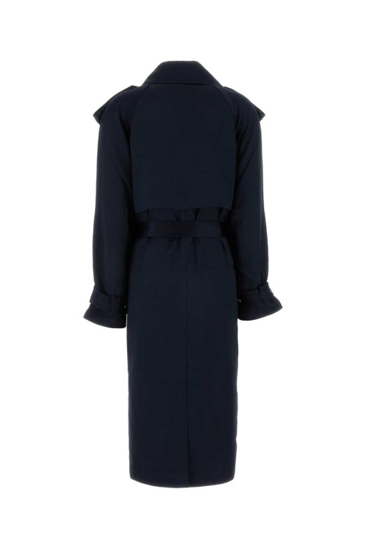 Midnight blue satin Rickie trench coat ANINE BING (A0111779)