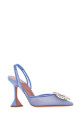 Cerulean blue mesh Begum pumps BLUE AMINA MUADDI (BEGUMMESHSLING95)