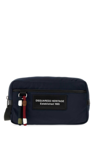Navy blue fabric beauty case DSQUARED (BYM006861700001)