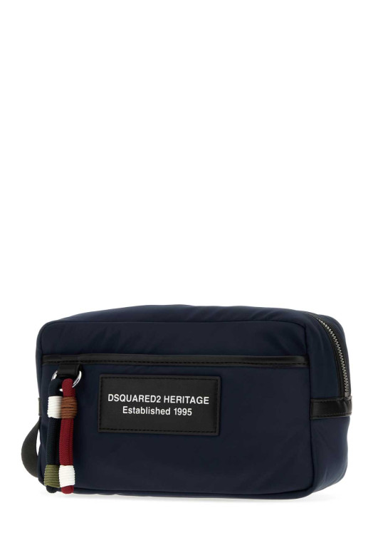 Navy blue fabric beauty case DSQUARED (BYM006861700001)