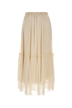 Cream crepe skirt White CHLOE (CH26UJU70001)