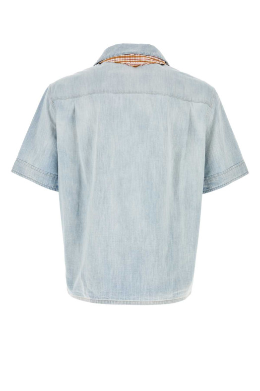Голубая рубашка из шамбре MARNI (CUJU0034Q0USCZ12)