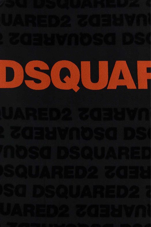 Black cotton beach towel DSQUARED (D7P006610)
