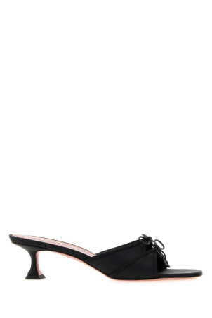 Black satin Eleonora mules Black AMINA MUADDI (ELEONORASLIPPER45)