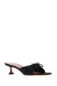 Black satin Eleonora mules Black AMINA MUADDI (ELEONORASLIPPER45)