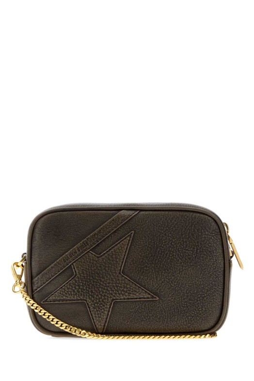 Dark brown leather mini crossbody bag GOLDEN GOOSE DELUXE BRAND (GWA00228A000759)