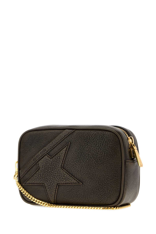 Dark brown leather mini crossbody bag GOLDEN GOOSE DELUXE BRAND (GWA00228A000759)
