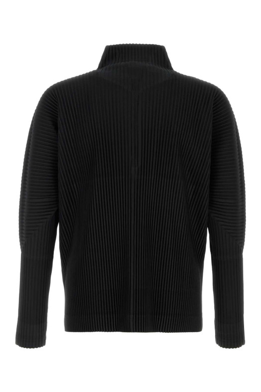 Black polyester sweatshirt HOMME PLISSE' ISSEY MIYAKE (HP66JK032)