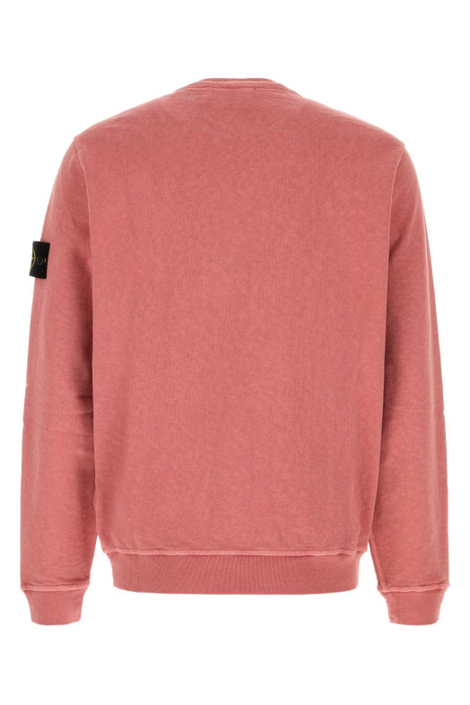 Dark pink cotton sweatshirt STONE ISLAND (L1S156100034S0060)