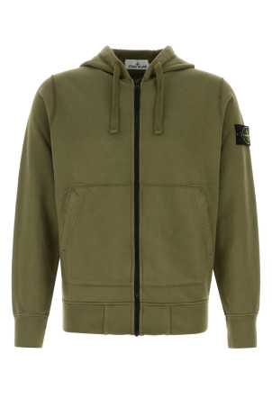Army green cotton sweatshirt STONE ISLAND (L1S156100061S0051)