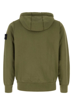 Army green cotton sweatshirt STONE ISLAND (L1S156100061S0051)