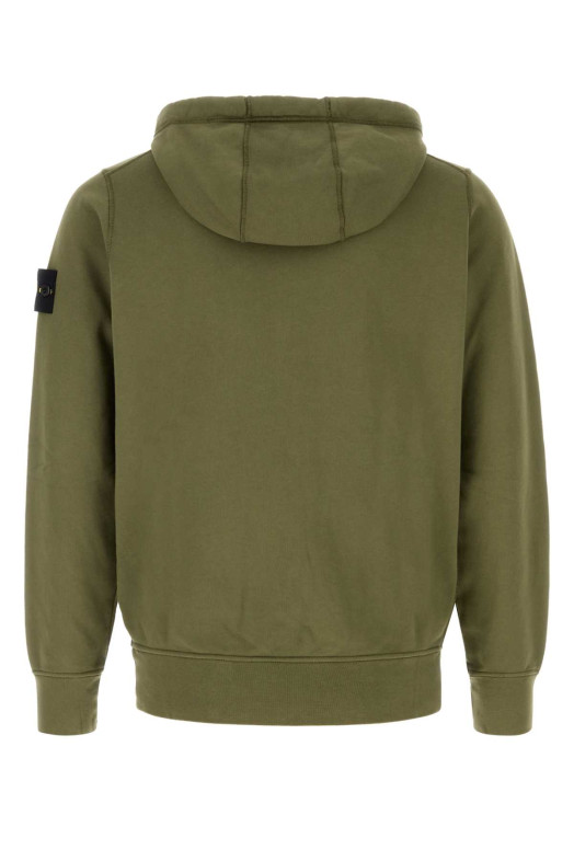 Army green cotton sweatshirt STONE ISLAND (L1S156100061S0051)