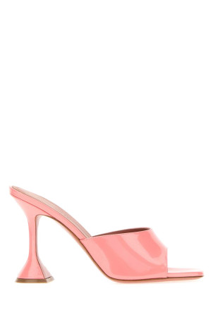 Pink leather Lupita mules Pink AMINA MUADDI (LUPITASLIPPER95)
