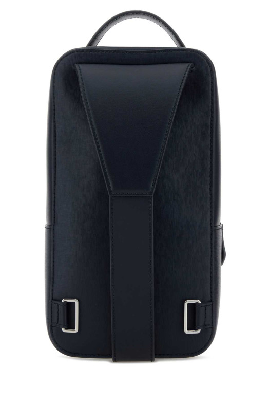 Navy blue leather crossbody bag BALLY (MAS02DEC001)