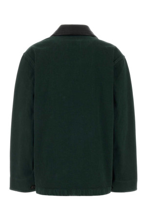 Bottle green denim jacket MIU MIU (MH2053SOOO19R2)