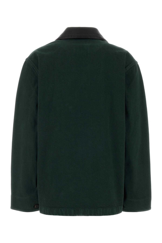 Джинсовая куртка темно-зеленого цвета MIU MIU (MH2053SOOO19R2)