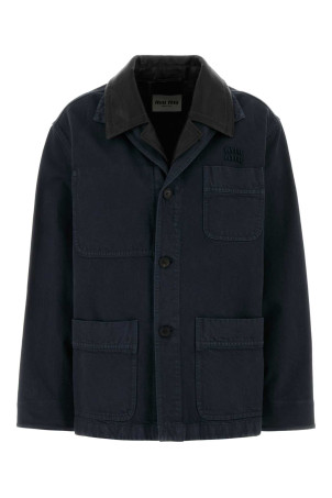 Navy blue denim jacket MIU MIU (MH2053SOOO19R2)