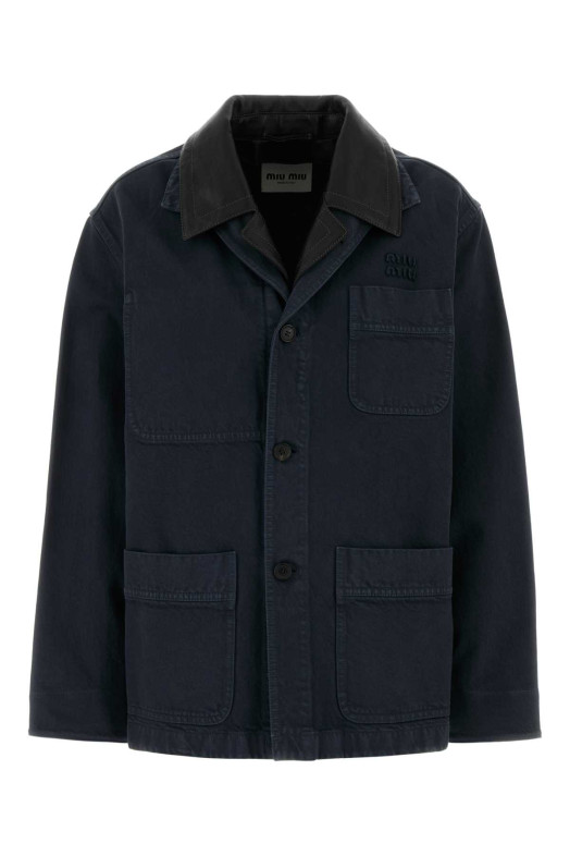 Navy blue denim jacket MIU MIU (MH2053SOOO19R2)