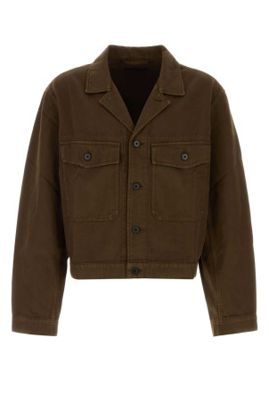 Brown gabardine jacket LEMAIRE (OW1188LD1067)