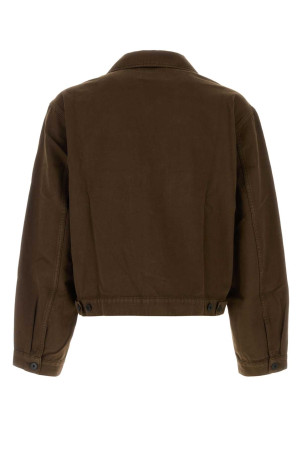 Brown gabardine jacket LEMAIRE (OW1188LD1067)