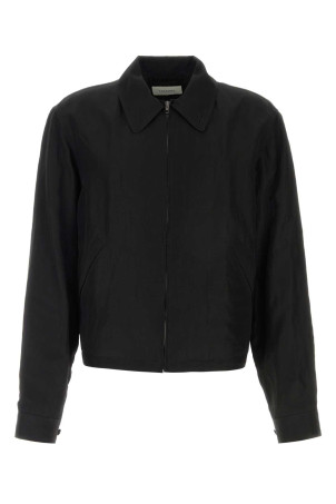 Black linen blend jacket LEMAIRE (OW1231LF1022)