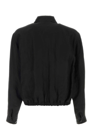 Black linen blend jacket LEMAIRE (OW1231LF1022)