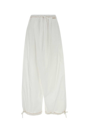White poplin wide-leg White MARNI (PAMA0634S0UTC193)