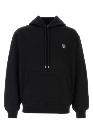 Black cotton sweatshirt MAISON KITSUNE (PM00703KM0341)