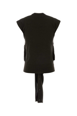 Dark brown wool and acrylic vest LEMAIRE (PO0002LK087)
