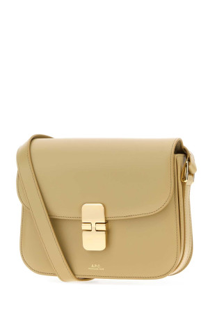 Beige leather small Grace crossbody bag A.P.C. (PXBMWF61413)