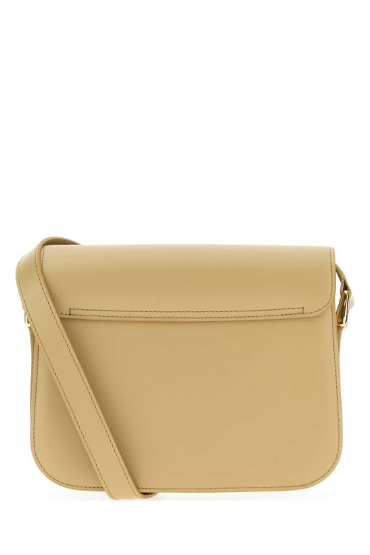 Небольшая кожаная сумка через плечо Grace бежевого цвета от A.P.C. (PXBMWF61413)